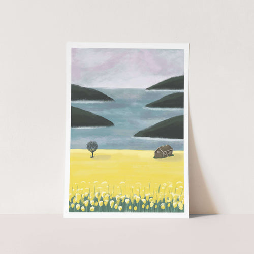 Yellow Landscape PFY Art Print