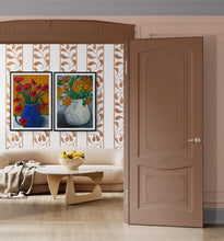 Load image into Gallery viewer, Orange Flowers in White Vase Art Print