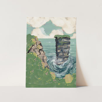 Coastal Cliffs Sea Stack PFY Art Print
