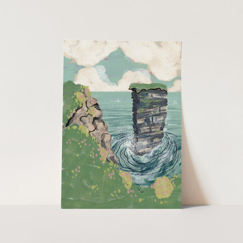 Coastal Cliffs Sea Stack PFY Art Print
