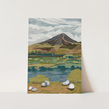 Lakeside Mountain View PFY Art Print