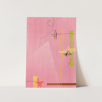 Pink Abstract Flow PFY Art Print