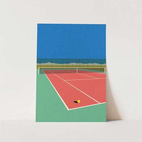 Tennis Court In the Desert PFY Art Print