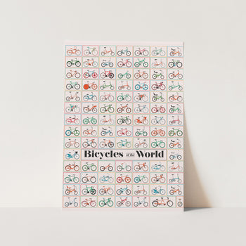 Bicycles of the World PFY Art Print
