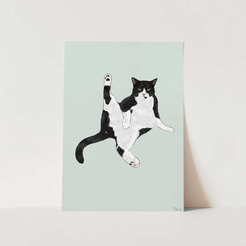Yoga Cat PFY Art Print