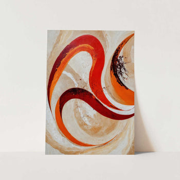 Vibrant Abstract Swirls PFY Art Print