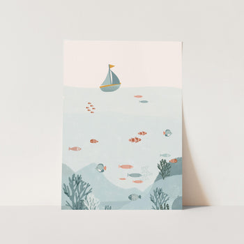 Under the Blue Sea PFY Art Print