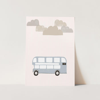 Cloudy Bus Journey PFY Art Print