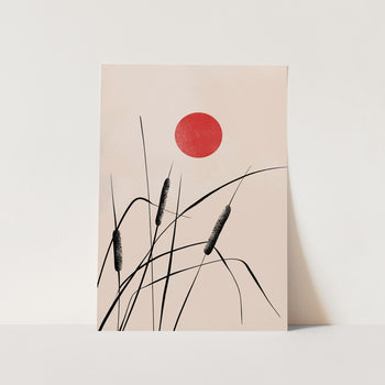 Minimalist Bulrush PFY Art Print