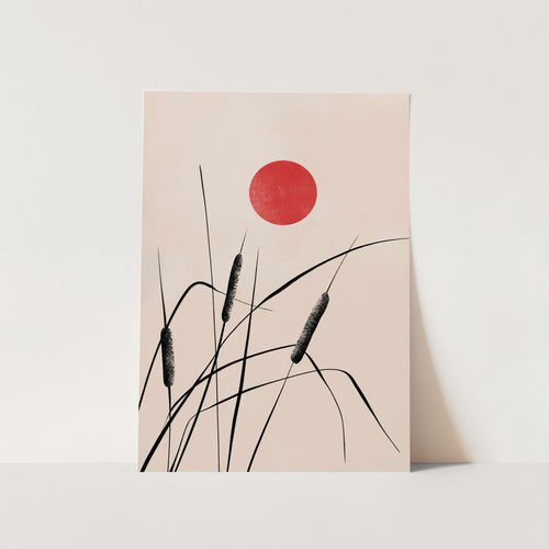Minimalist Bulrush PFY Art Print