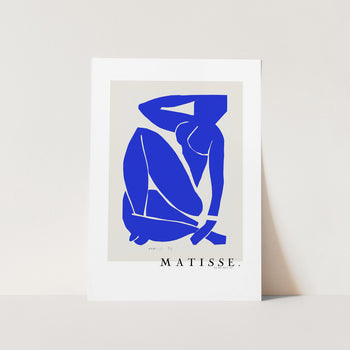 Nudo Blu III 1952 Boarder PFY Art Print