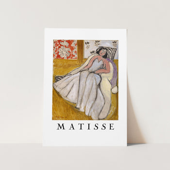 Jeune Femme à La Pelisse Blanche PFY Art Print