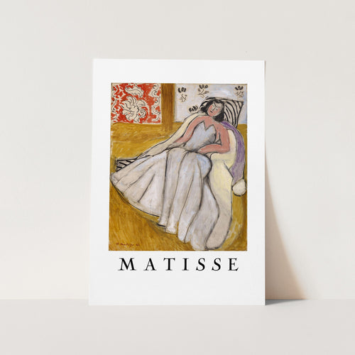 Jeune Femme à La Pelisse Blanche PFY Art Print
