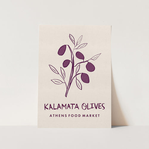 Kalamata Olives Athens Food Market Greece PFY Art Print