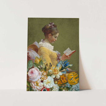 To Read Between the Flowers PFY Art Print