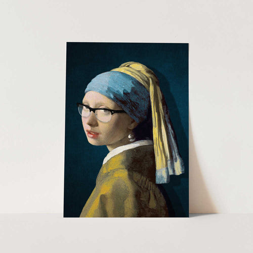 Spectacled Pearl Girl PFY Art Print