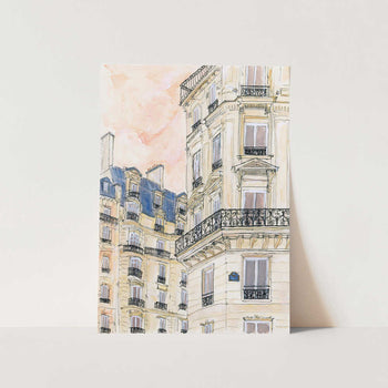 Parisian Street Corner PFY Art Print