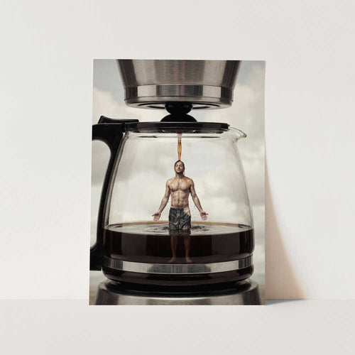 Coffee Maker Shower PFY Art Print