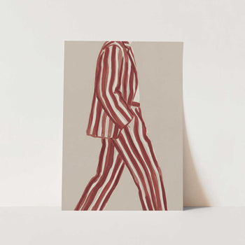 Red Striped Suit PFY Art Print