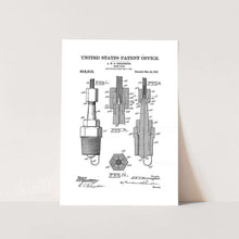 Load image into Gallery viewer, 1909 Spark Plug Patent Art Print