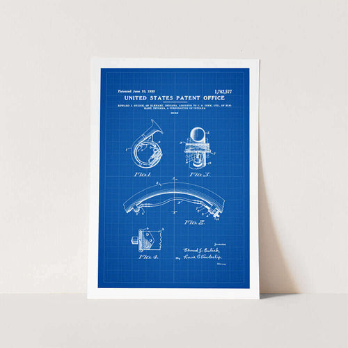 1930 Horn Patent Art Print