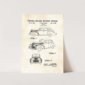 1939 Automobile Patent Art Print