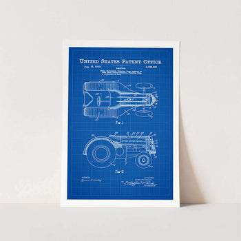 1939 Tractor Patent Art Print