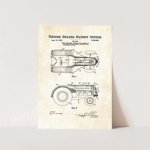 1939 Tractor Patent Art Print
