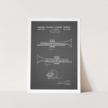 1940 Trumpet Patent Art Print