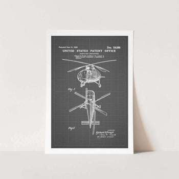 1946 Helicopter Patent Art Print