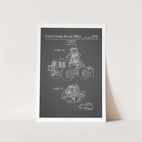 1957 Tractor Patent Art Print