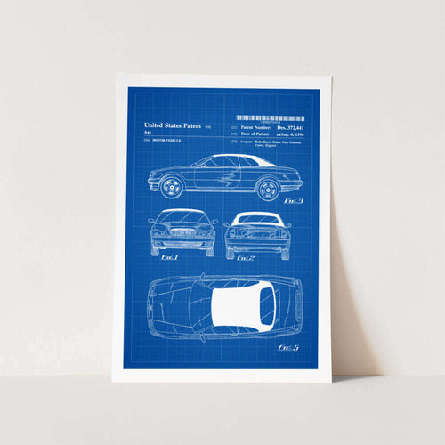 1996 Rolls Royce Patent Art Print