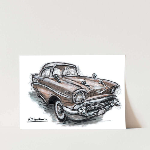 57 Bel Air Car Art Print