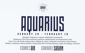 Aquarius Star Sign Art Print