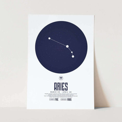 Aries Star Sign Art Print