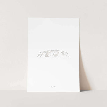 Australia Ayers Rock Landmark Travel Art Print