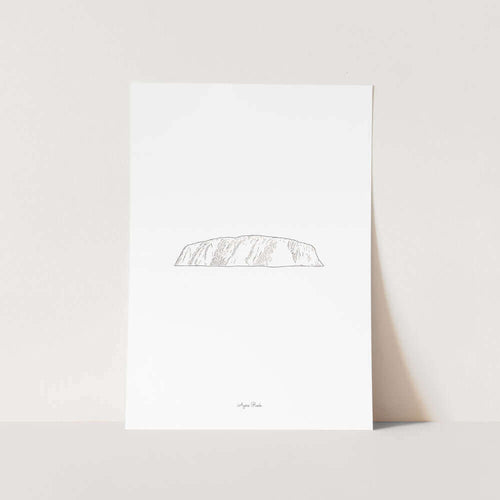 Australia Ayers Rock Landmark Travel Art Print