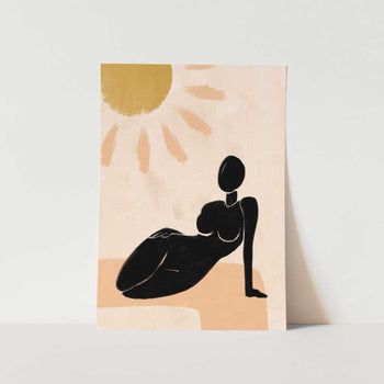 Black Lady Posing 1 Art Print