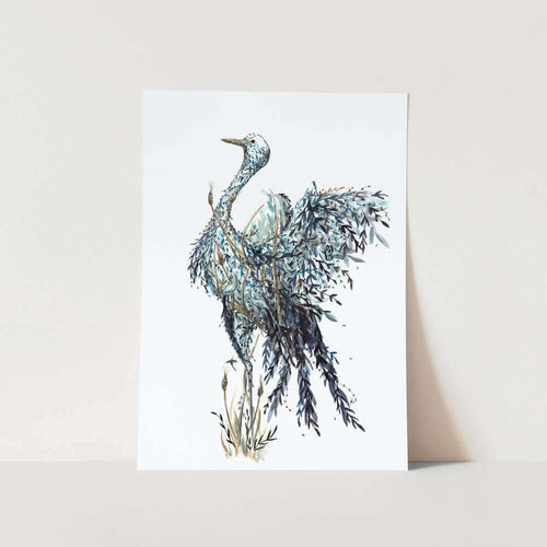 Bloukransvoel by Mareli Art Print