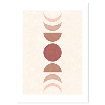 Boho Moonphases by Sonjé Art Print