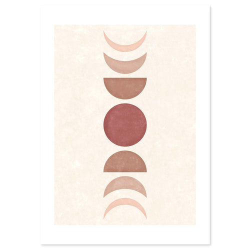 Boho Moonphases by Sonjé Art Print