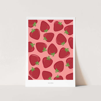 Bouncy Berries by Avonette Art Print