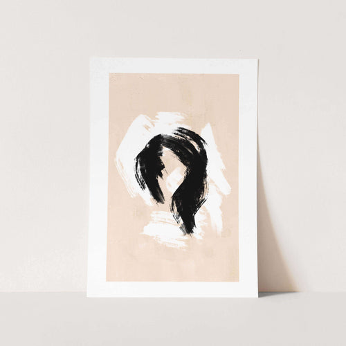 Brush Strokes Blow Wave Art Print