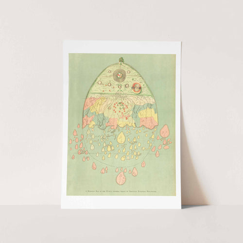 Burmese Map Art Print