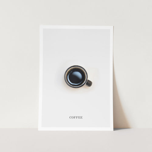 Coffee Top View Art Print
