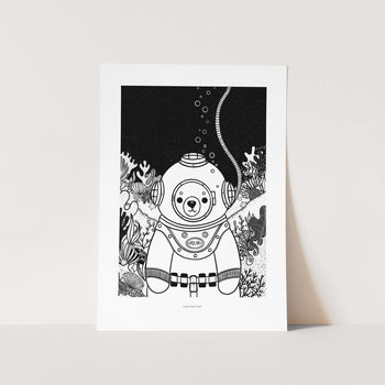 Deep Sea Diver Art Print