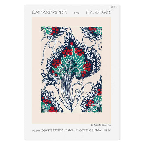 E.A.Séguy Oriental PL.19 Art Print