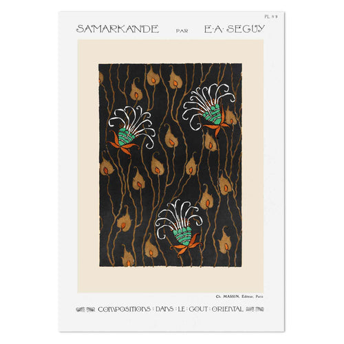 E.A.Séguy Oriental PL.9 Art Print