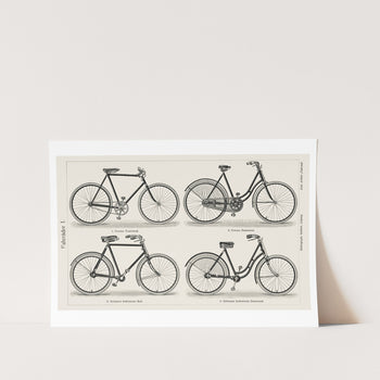 Fahrrader 1 (1894) Alfred Koehn Art Print