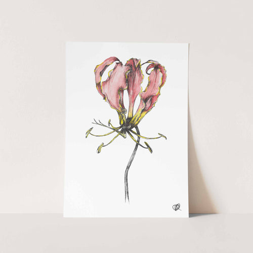 Flame Lily II by Jenna Art Print